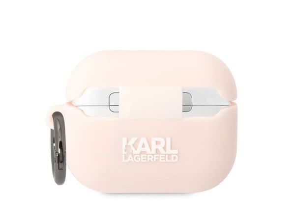 Karl Lagerfeld KLAPRUNCHP AirPods Pro-skydd różowy/pink Silikon Choupette Head 3D