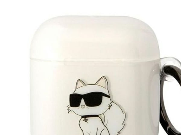 Karl Lagerfeld KLA2HNCHTCT AirPods 1/2 skydd transparent Ikonik Choupette