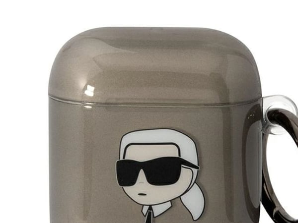 Karl Lagerfeld KLA2HNIKTCK AirPods 1/2 skydd svart/svart Karl`s Head