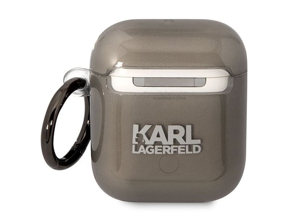 Karl Lagerfeld KLA2HNIKTCK AirPods 1/2 skydd svart/svart Karl`s Head