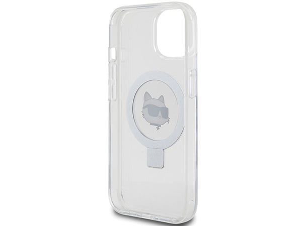 Karl Lagerfeld KLHMP15MHMRSCHH iPhone 15 Plus / 14 Plus 6,7" hardt deksel Ring Stand Choupette - hvit