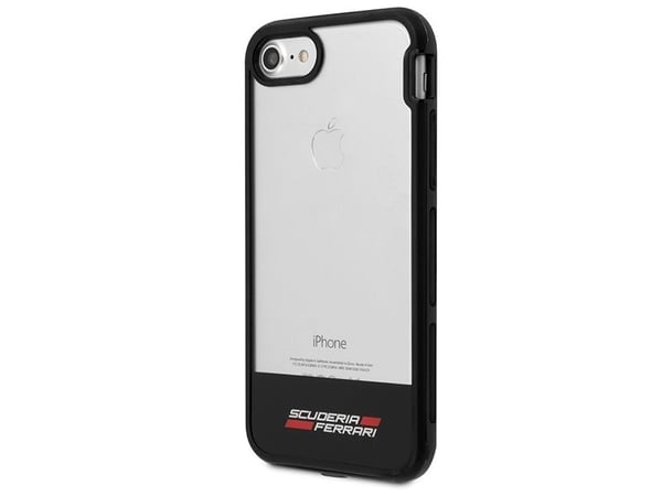 BMW Etui Ferrari Hard do iPhone 7 transparentne-svart (FEHCP7BISBK)