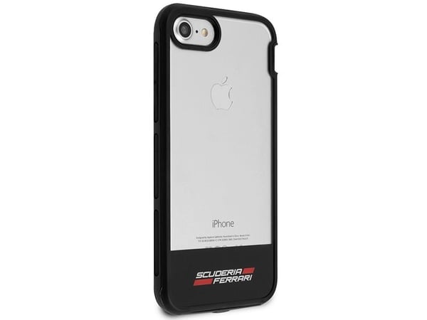 BMW Etui Ferrari Hard do iPhone 7 transparentne-svart (FEHCP7BISBK)