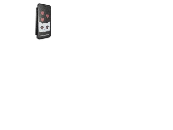 Karl Lagerfeld Valentine-deksel til Apple iPhone X svart (KLFLBKPXVDCBK)