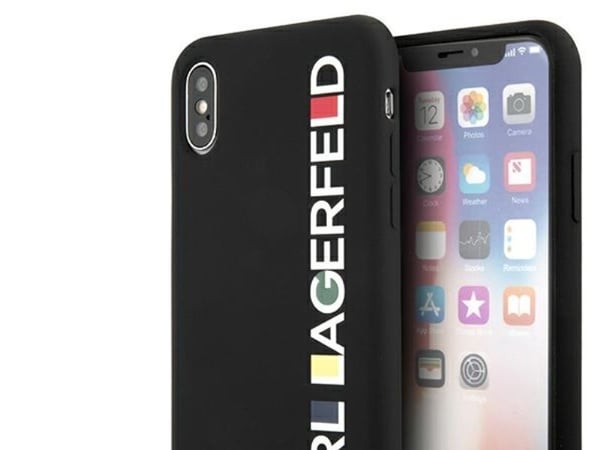 Karl Lagerfeld hårdskal till Apple iPhone X/XS, svart, Glossy Bauhaus
