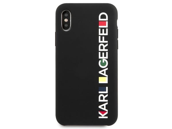 Karl Lagerfeld hårdskal till Apple iPhone X/XS, svart, Glossy Bauhaus