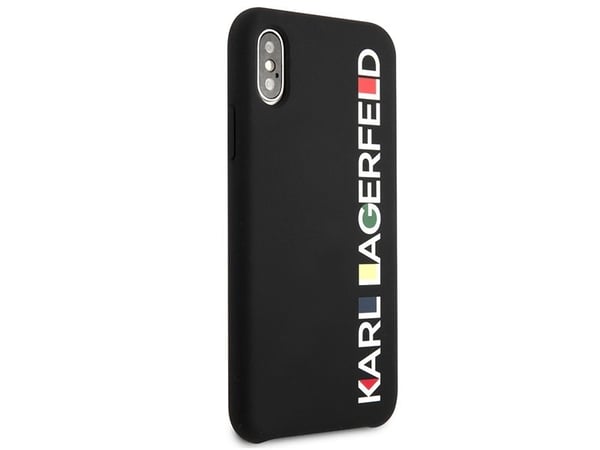 Karl Lagerfeld hårdskal till Apple iPhone X/XS, svart, Glossy Bauhaus