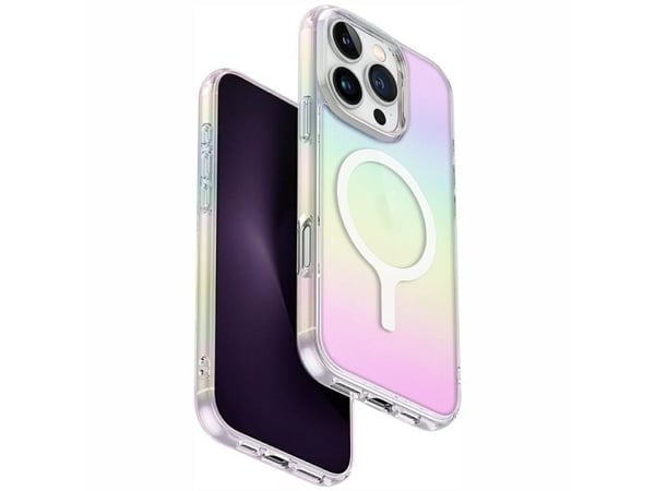 Uniq Iridescia Magclick lade-deksel til iPhone 16 Pro – flerveisfarget