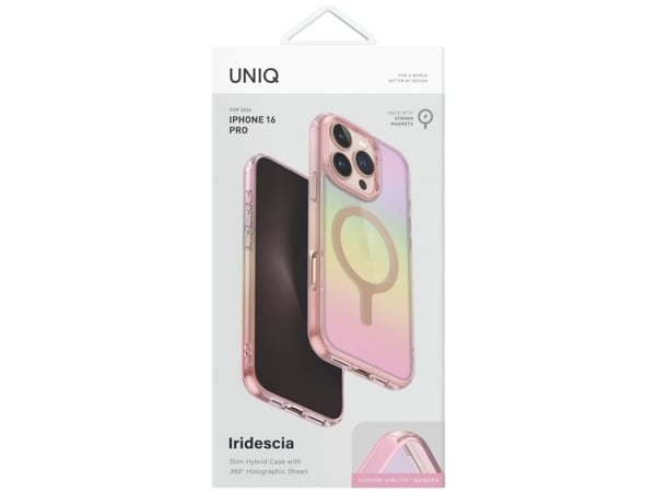 Deklas Uniq Iridescia Magclick ladeetui for iPhone 16 Pro - Rozine