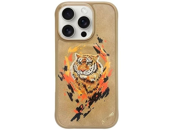 Nimmy tiger MagSafe mobilskal iPhone 16 Pro ljusbrun
