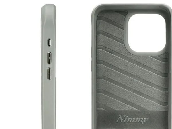 Nimmy iPhone 15 Pro 6,1" deksel grå/grå Glass Cool Cat