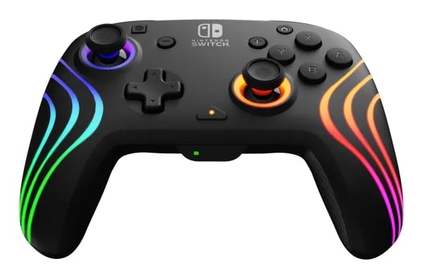 PDP Afterglow Wave, Spelplatta, Nintendo Switch, Nintendo Switch Lite, Nintendo Switch OLED, D-pad, Menyknapp, Dela-knapp, Analog / Digital, Multif...