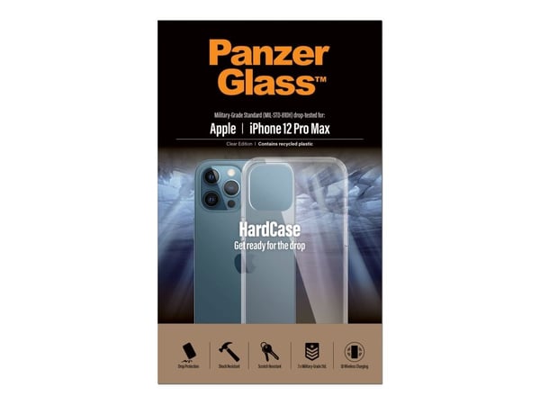 PanzerGlass ® HardCase Transparent iPhone 12 Pro Max, Suojus, Apple, Apple - iPhone 12 Pro Max, Läpinäkyvä