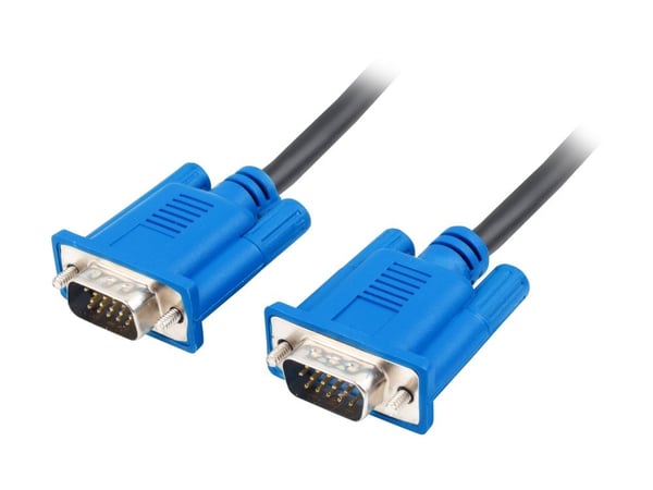 Lanberg - VGA-kabel - HD-15 (VGA) (hann) til HD-15 (VGA) (hann) - 5 m - svart