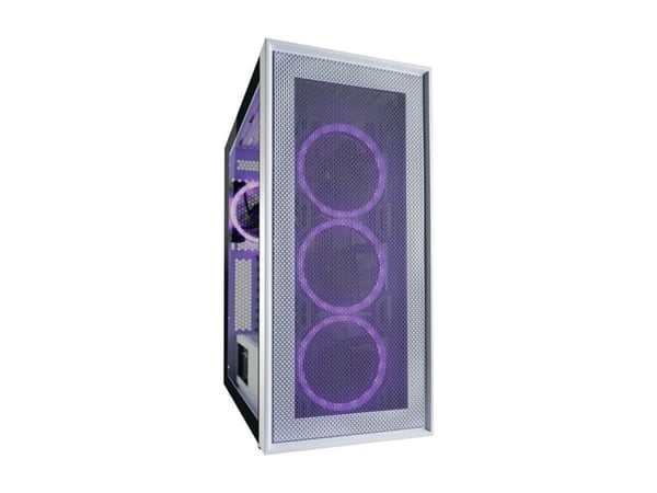 LC Power Gaming 802W White_Wanderer_X - Mid tower - ATX - genomskinlig sidopanel (härdat glas) - ingen strömförsörjning - vit - USB/ljud