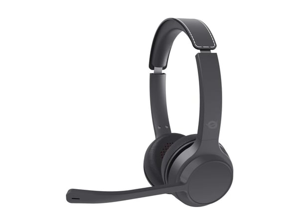 Conceptronic POLONA04B on-ear-headset Bluetooth 5.3 trådbundet/trådlöst, svart