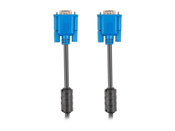Lanberg - VGA-kabel - HD-15 (VGA) (hann) til HD-15 (VGA) (hann) - 5 m - svart
