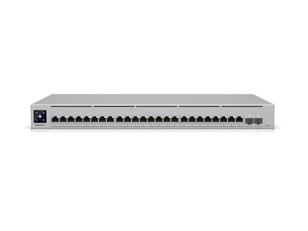 Ubiquiti UniFi Enterprise XG 24 - Switch - L3 - Styrt - 24 x 100/1000/2.5G/5G/10GBase-T + 2 x 25 Gigabit SFP28 (opplink) - rackmonterbar - AC 120/2...