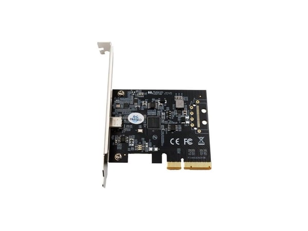 IO Exsys PCIe3.0 x4 1xUSB Type-C 3.2 Gen2x2 (EX-12011) LP inkl. lågprofil Slotblech