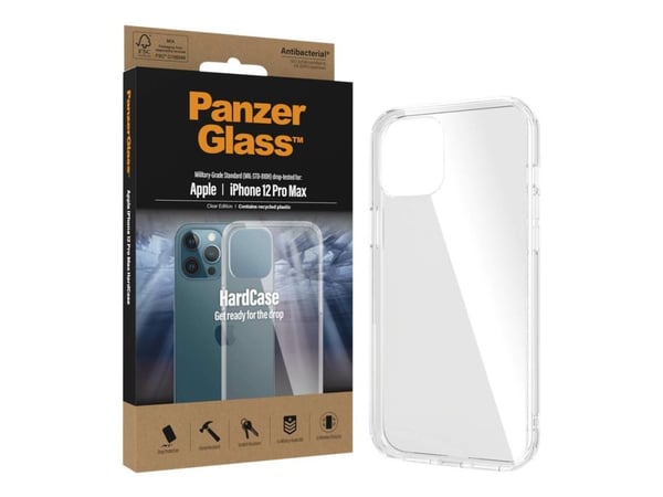 PanzerGlass ® HardCase Transparent iPhone 12 Pro Max, Suojus, Apple, Apple - iPhone 12 Pro Max, Läpinäkyvä