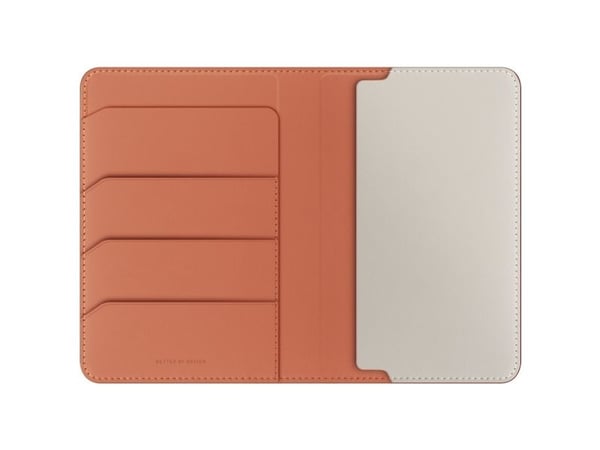 UNIQ Belmont passetui RFID-beskyttelse terracotta ivory