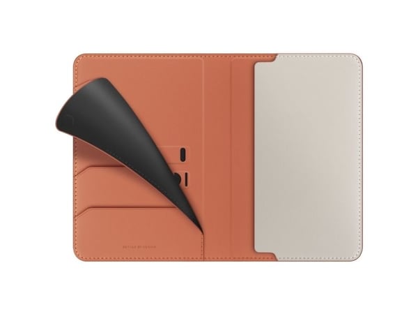 UNIQ Belmont passetui RFID-beskyttelse terracotta ivory