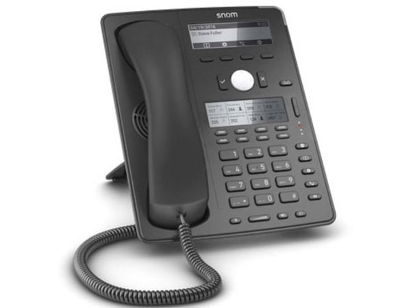 snom D745 - VoIP-telefon - treveis anropskapasitet - SIP - 12 linjer - svart