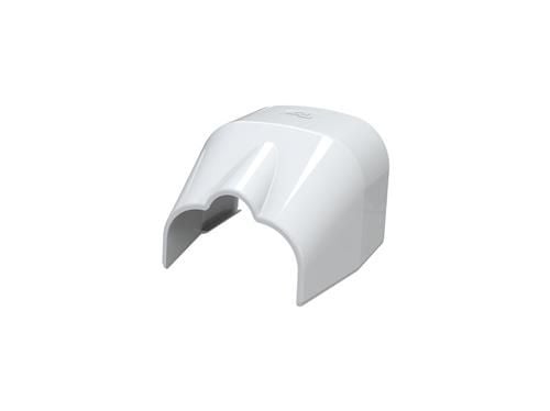 T75 rörutlopp - 78x58 mm, vit Ral 9010