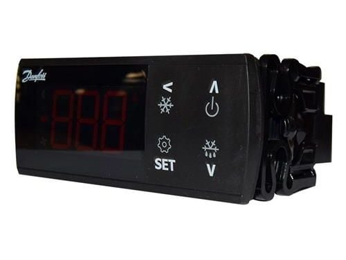 Danfoss ERC 211 - Elektronisk kølestyring, DI 0, DO 1, AC 197-250 V, Rød LED