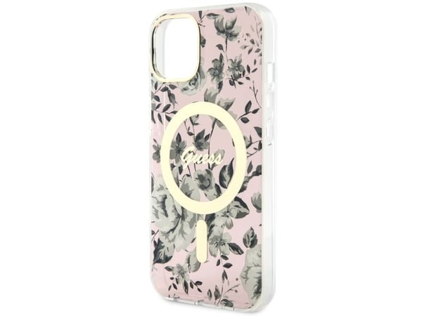 Veske GUESS GUHMP14MHCFWSP IPHONE 14 PLUS / / 15 PLUS 6,7" Rosa / Rosa HARDCASE FLOWER MAGSAFE