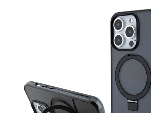 Fodral BMW BMHMP15LURSK Apple iPhone 15 Pro 6,1″ svart hårt fodral Ring Stand M Collection MagSafe