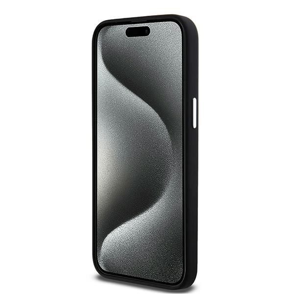 DKNY Liquid Silicone Small Metal Logo MagSafe - mobilskal iPhone 15 Pro Max (svart)