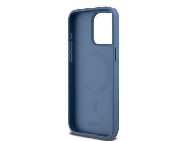 DKNY DKHMP15XPSHRPSB nahkainen MagSafe-suojakuori iPhone 15 Pro Maxille, sininen