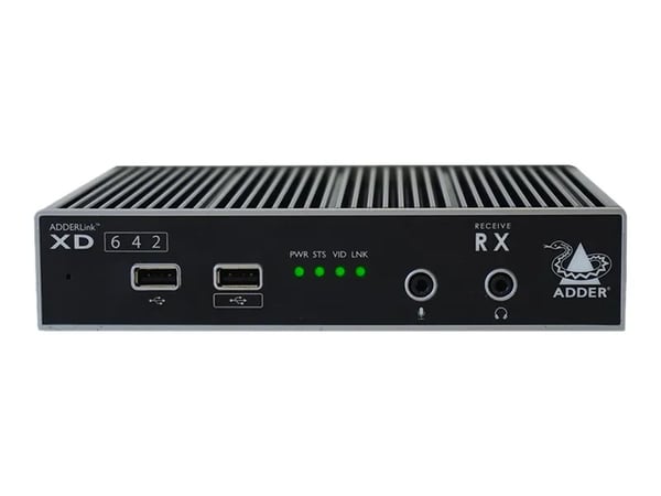 AdderLink XD642 - Dual-Head - sender og mottaker - KVM / lyd / seriell / USB / nettverksutvider - USB