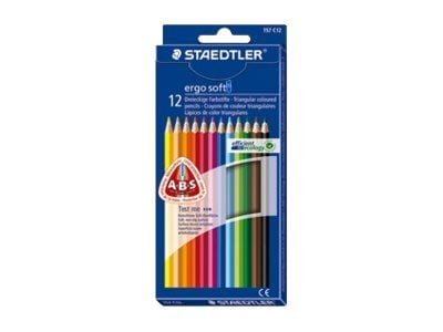 STAEDTLER ergosoft 157 - Färgpenna - för trä - blandade färger (paket om 12)