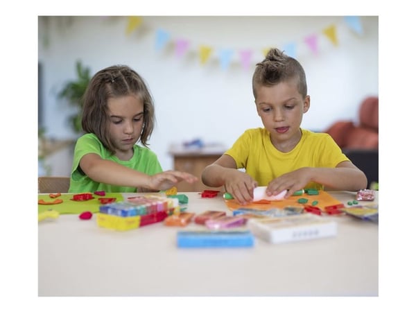 JOVI Plastilina - Modelleringsleire - 15 g - assortert (en pakke 6)