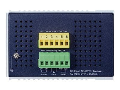 PLANET IGS-6325-8T8S - Switch - L3 - Styrt - 8 x 10/100/1000 + 8 x 1/2.5G SFP - DIN-skinnemonterbar, veggmonterbar - AC 24 V / DC 12 - 48 V