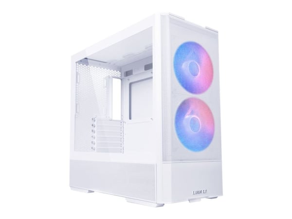 Lian Li Lancool 207 - Tower - ATX - genomskinlig sidopanel (härdat glas) - ingen strömförsörjning (ATX) - vit - USB/ljud