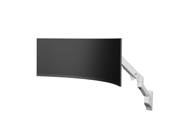 Ergotron HX - Monteringssats (vridbar arm) - Konstant kraftteknik - för böjd LCD-skärm - för extremt djupa böjda skärmar - vit - skärmstorlek: upp ...