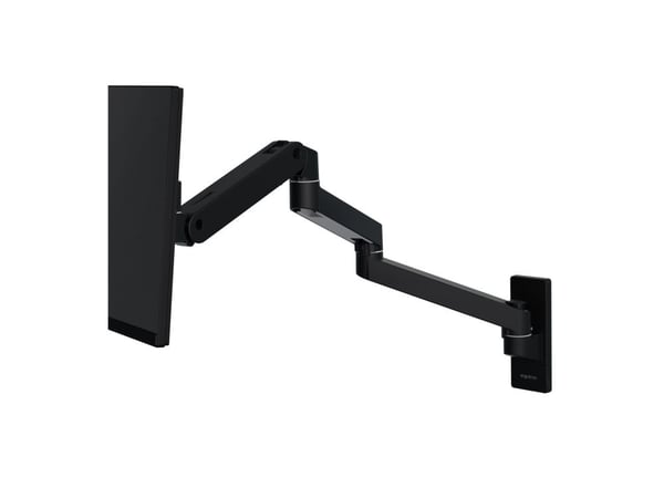 Ergotron LX Pro - Monteringskomponent (9-tums förlängningsarm) - aluminium - svart - bildskärmsarm, kan monteras i tangentbordsfack - för P/N: 45-6...