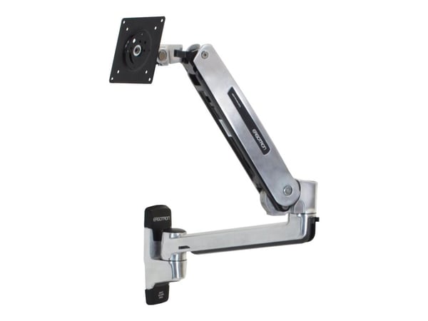 Ergotron LX - Monteringssats (sit-stand-arm, förlängning, bas, VSA-adapter) - för LCD-display - kapacitet 3,2-11,3 kg - polerat aluminium - skärmst...