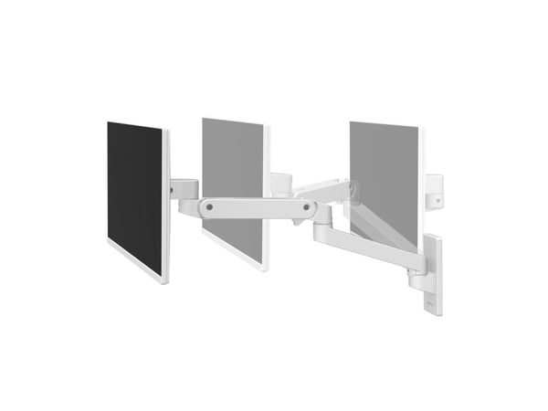 Ergotron LX Pro - Monteringssats (bildskärmsarm) - för LCD-display - aluminium - vit - skärmstorlek: upp till 34 tum - väggmonterbar