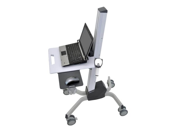 Ergotron Neo-Flex - Vogn - for bærbar / mus / strekkodeskanner - kvalitetsplast, aluminium, stål - to-tonet grått - skjermstørrelse: 12"-17.3"