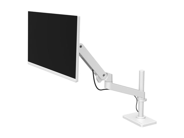 Ergotron LX Pro - Monteringssats (bildskärmsarm) - för LCD-display - grommetfäste, hög stolpe - aluminium - vit - skärmstorlek: upp till 34 tum - d...
