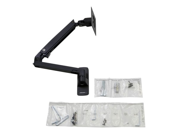 Ergotron MXV - Monteringssats (vridbar arm) - för LCD-display - svart - skärmstorlek: upp till 34 tum - väggmonterbar