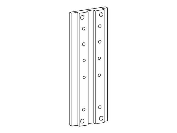 Ergotron - Monteringskomponent (fästen för skenmontering) - för platt panel - aluminium - väggmonterbar - för ARMS 100 series, 200 series, 300 seri...