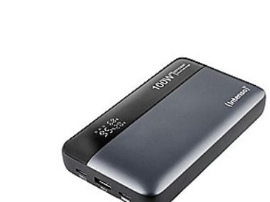 Intenso HE20000 varavirtalähde 20000 mAh 100 W PD 2x USB-C 1x USB-A musta/harmaa