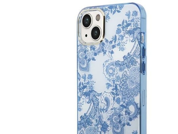 Aito GUESS GUHCP14MHGPLHB etupaneelin kotelo iPhone 14 PLUS (IML Electro Cam TDJ / sininen)