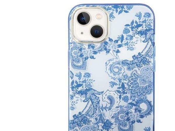 Aito GUESS GUHCP14MHGPLHB etupaneelin kotelo iPhone 14 PLUS (IML Electro Cam TDJ / sininen)