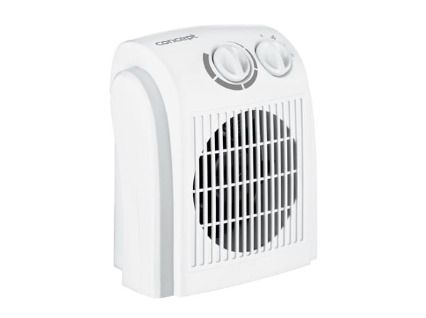 Concept VT-7010, Radiator/vifte, Gulv, Hvit, Rotasjon, 1500 W, 750 W